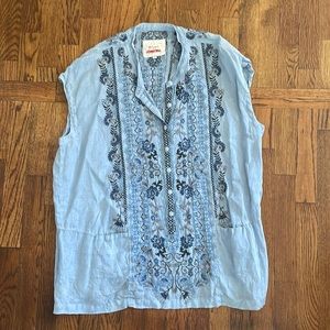 Johnny Was Blue Tunic